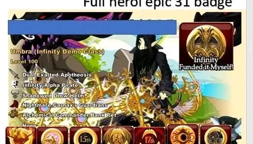 conta de aqw full hard farm