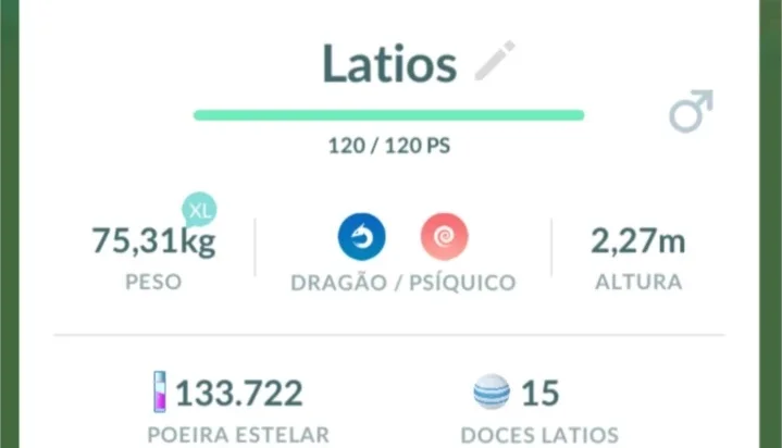 Latios Pokémon Go - (Leia a Descrição) Lendário PC 1900+