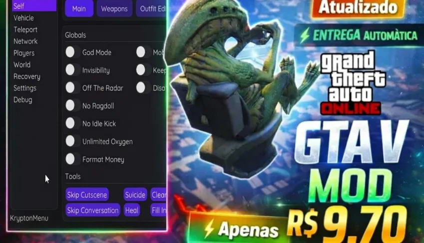 Krypton Menu - Gta Enhanced Atualizado 2026 Tutorial Incluso