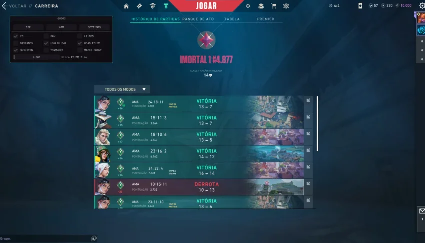 Cheat para valorant ESP + AIM NOVO ENTREGA RÁPIDA