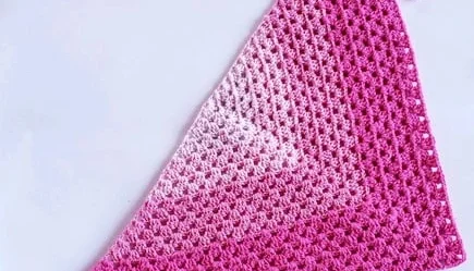 Bandana / Lenço para Cabeça em Crochê
