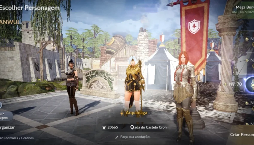 Conta do Black Desert Mobile Arquimaga Lev 70