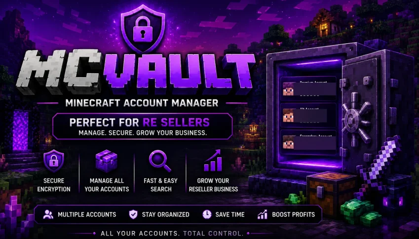 MCVault Minecraft Account Manager v1.0