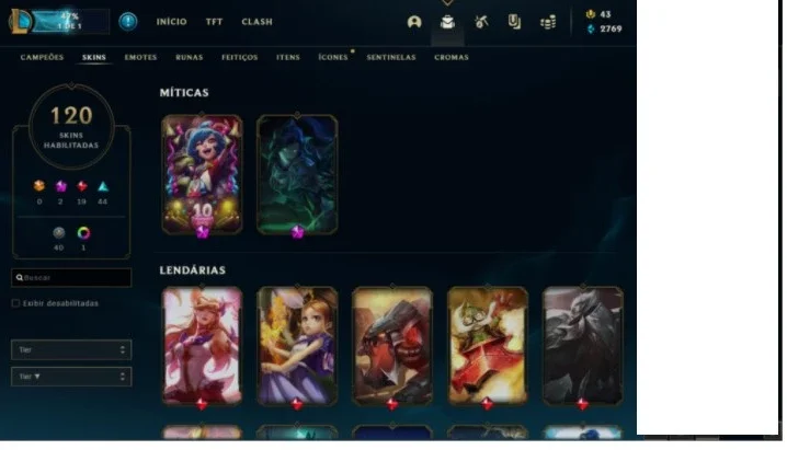 Conta de League of Legends