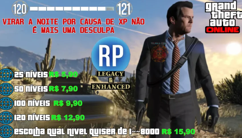 UPO SEU NÍVEL LEGACY E ENHANCED | GTA Online [PC]