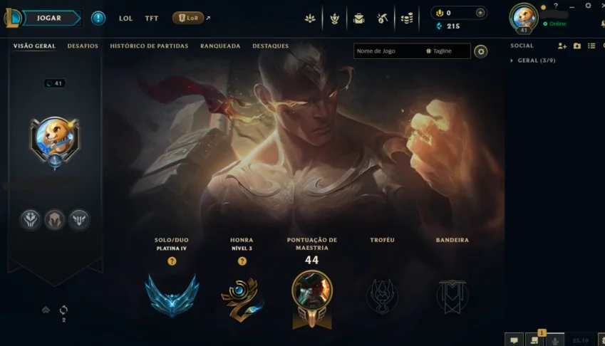 Conta Platina 4 Handmade + Skins
