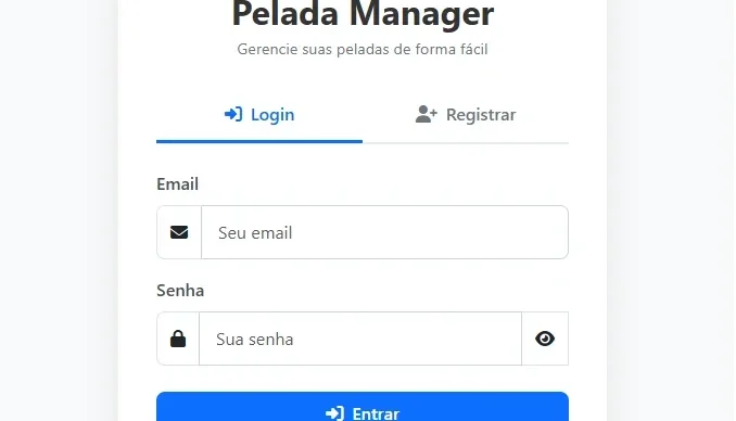 Pelada Manager Gestão Simples E Rápida Para O Futebol Amador