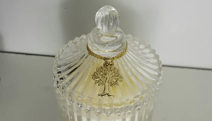 Vela Aromática Artesanal em Bomboniere de Vidro