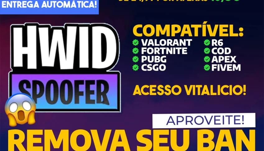 Spoofer Hwid - Cs2, FIVEM, Valorant, Gc, 1 CLICK - 2026