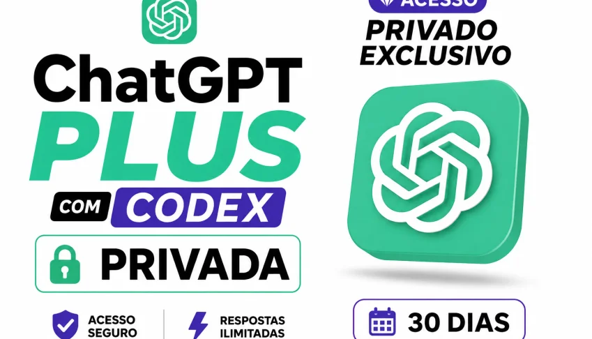 ChatGPT Plus 30 Dias + Codex| Acesso Premium + Suporte |