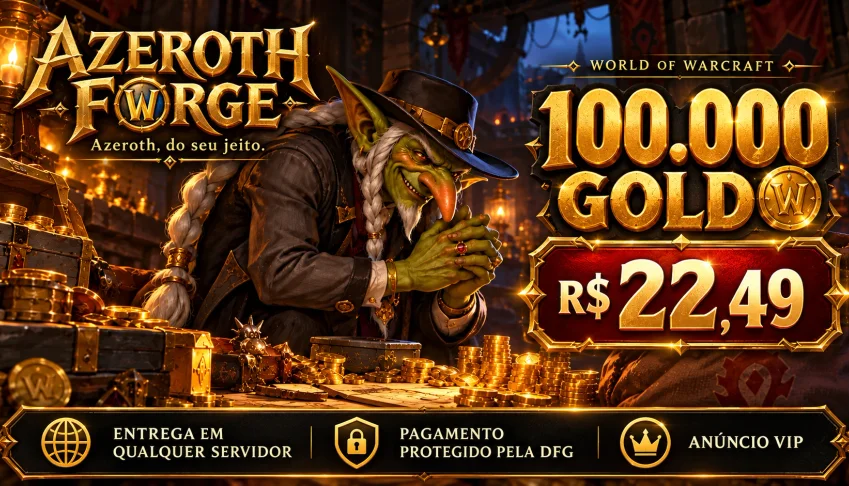 💰 100K Gold Wow | Qualquer Servidor | R$ 22,49 | 💰