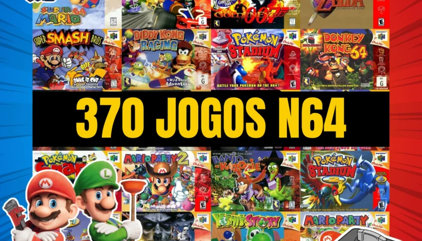 Pack Emulador Nintendo64 para PC + Coleção Completa de Jogos