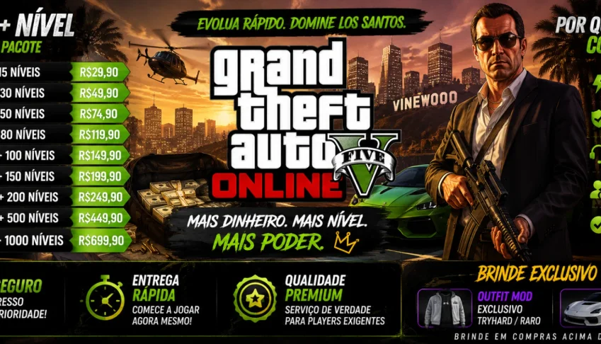 Contas/Up de Contas GTA V Online Legacy e Enhanced