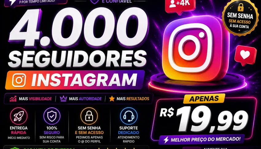 🔥 4K Seguidores Instagram | Entrega Rápida ⚡ Oferta Top