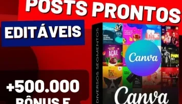 Artes Editáveis +12.000 Posts Prontos + 500 Bônus Exclusivos