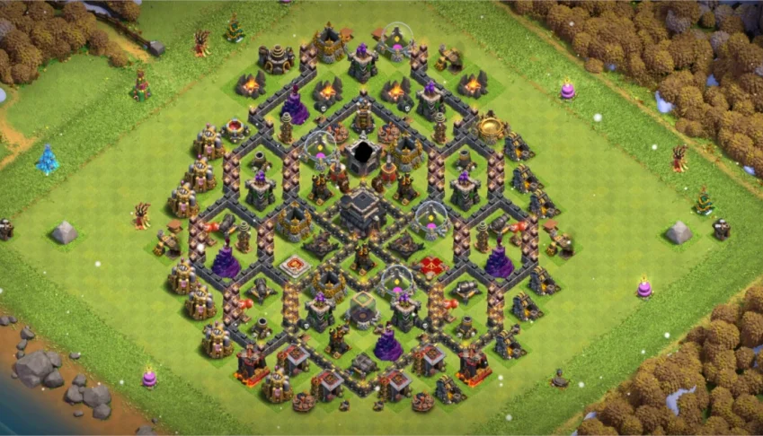 Vila Clash of Clans Cv9 quase Full