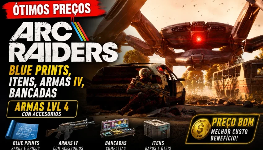 ARC Raiders-Venda de Itens,Moedas, Esquemas, Armas, Chaves