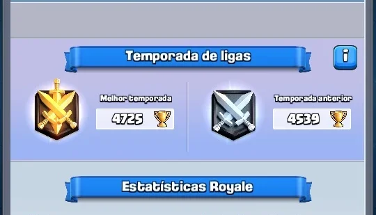 Conta Clash Royale - Record 4796 Trofeus
