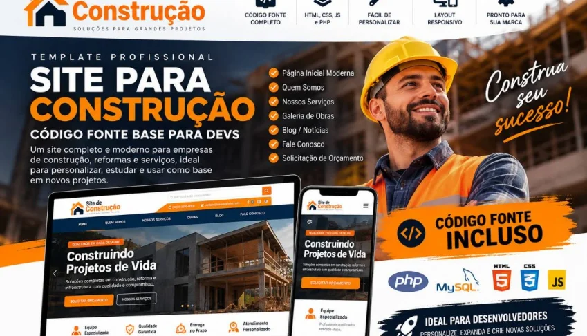 Site para Construtora e Construção Civil 2026