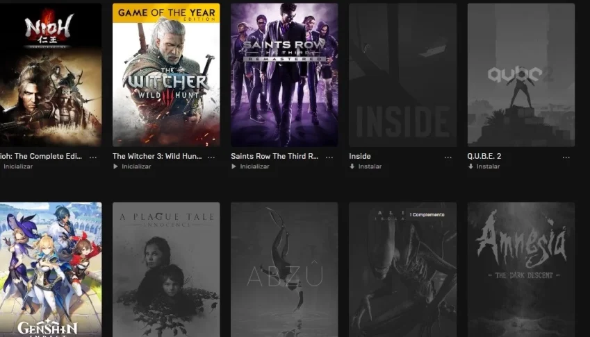 Conta Epic Games com 117 jogos
