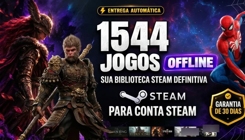 Conta Steam 1544 Jogos | Elden Ring | Baldurs Gate 3 | Etc..