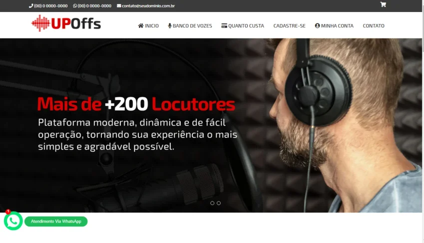 Site para Locutores em PHP