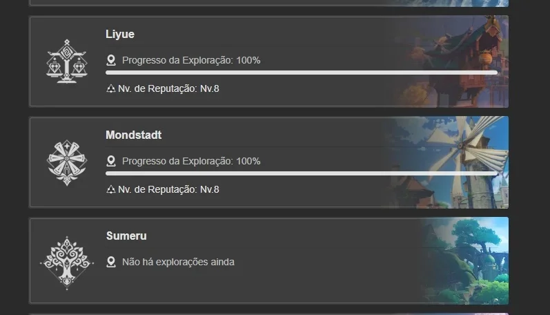 Conta Genshin Impact - AR55 - Parada há um tempo