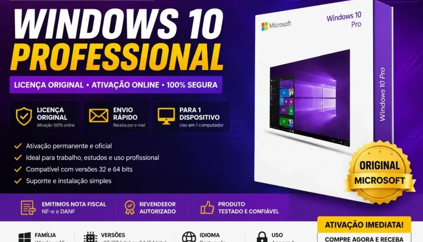 Windows 10 Pro - Licença Original