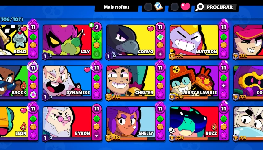 Conta de brawl stars