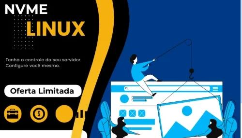 VPS Linux Servidor 4Vcore 8GB Ram 75GB Nvme 1Gbps - root