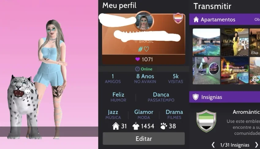 Conta do Avakin Life