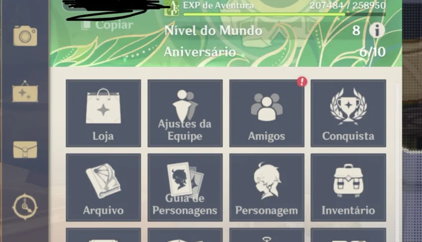 venda conta no genshin AR56