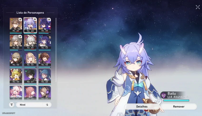 Conta Honkai: Star Rail com 4 bonecos 5 ESTRELAS