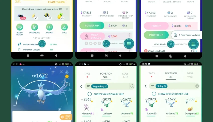 Level 22 com Mewtwo + Latinos Shiny + Articuno Shiny  Pk06