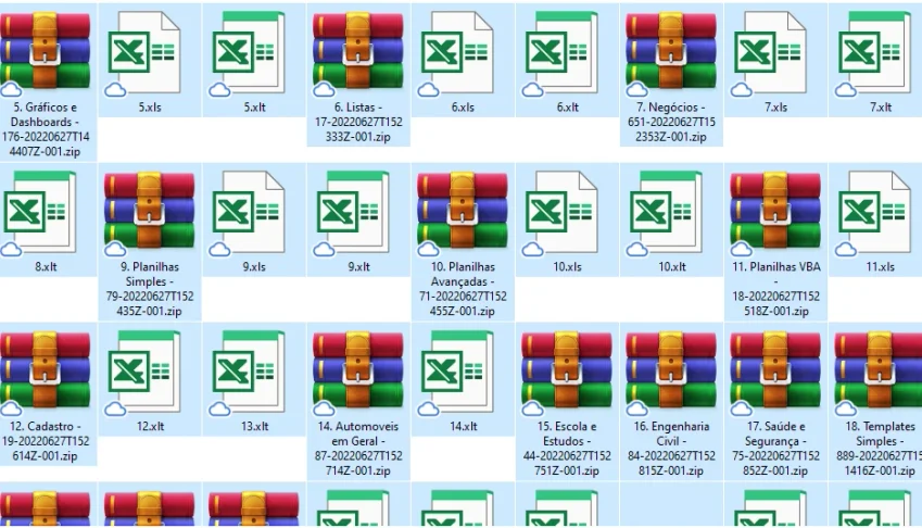 Planilhas de Excel