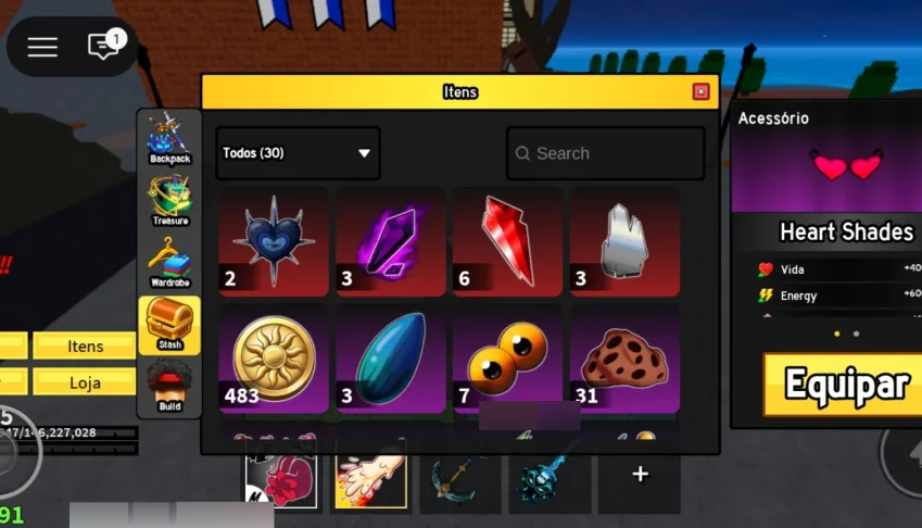 !DESCRIÇÃO! conta de blox fruits