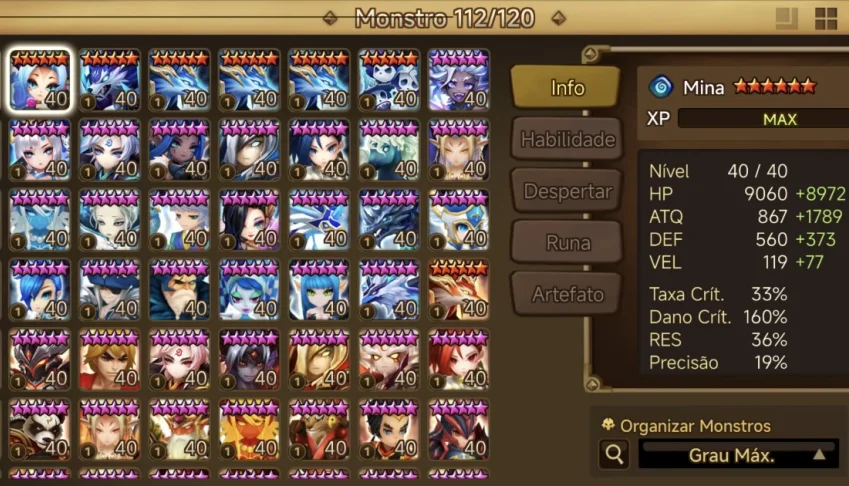 Conta Summoners war