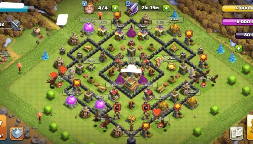 Vendo Conta de Clash of Clans cv8 full