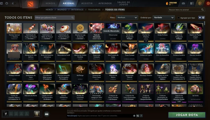 Conta Dota 2 Arconte 5 Com Vários Itens
