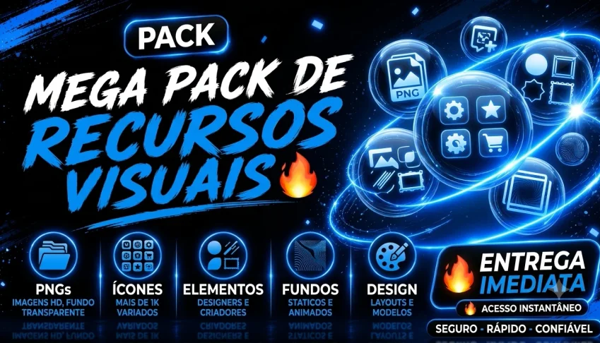 🖼️ 7K+ MEGA PACK DE IMAGENS 🔥 | PNG, ÍCONES, ELEMENTOS 🖼️