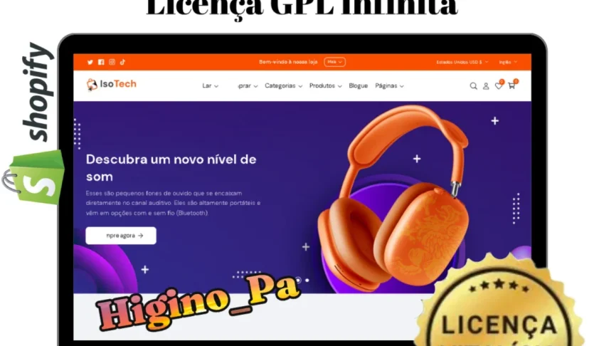 Tema Shopify Isotech - Loja De Eletrônico + atualizado