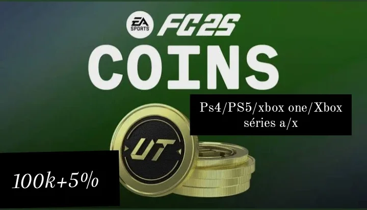 Coins fc 25 100k console ps4/5 Xbox/séries
