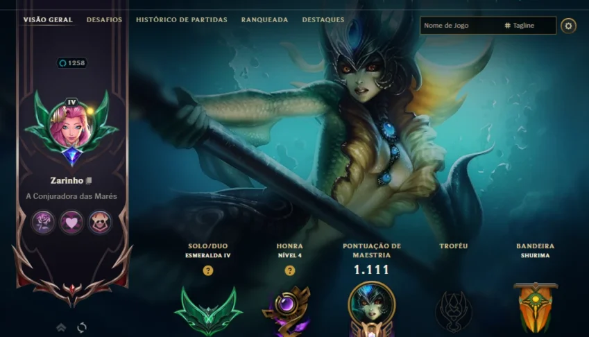 Conta De League Of Legends