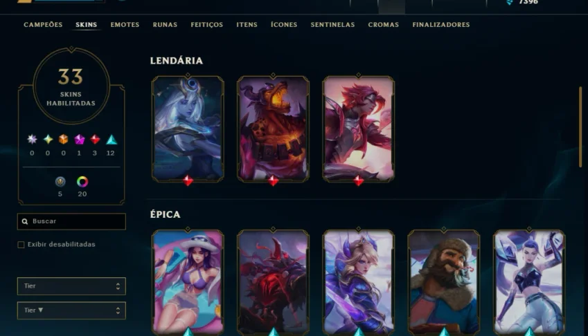 Conta esmeralda 3 com Riven pacto quebrado upada a mão