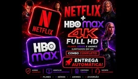 Netflix + Hbo Max - Mais Brinde (Entrega Automatica)