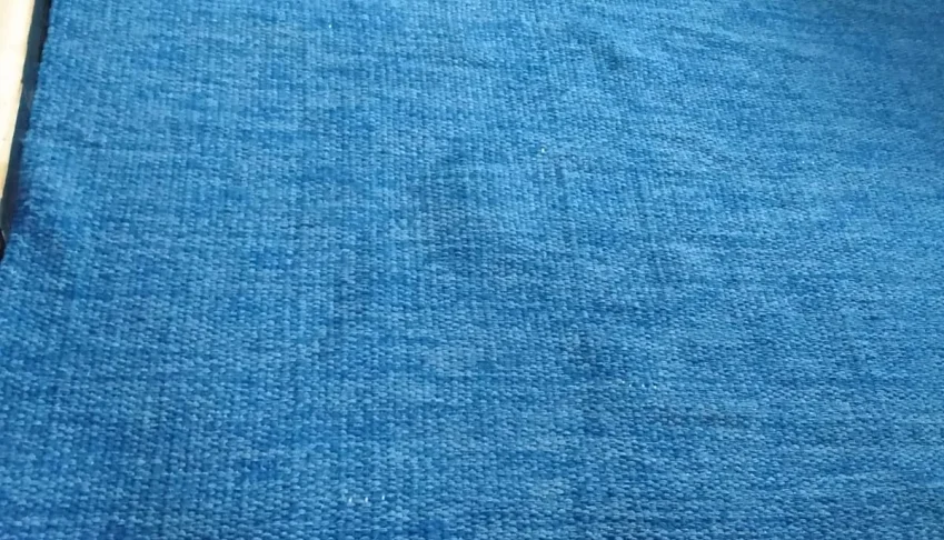tapete  tear algodão tons azul  1,50 x 2,00