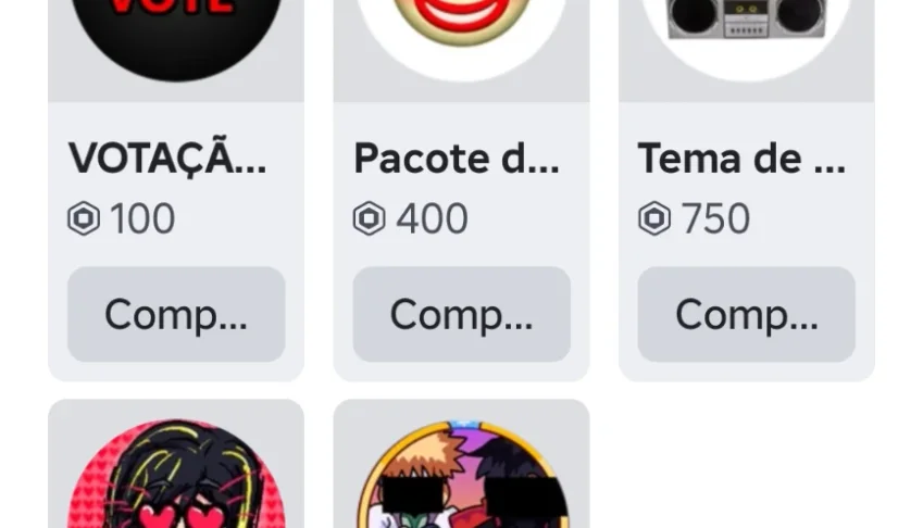 Conta de Roblox  ( Upada em diversos jogos)
