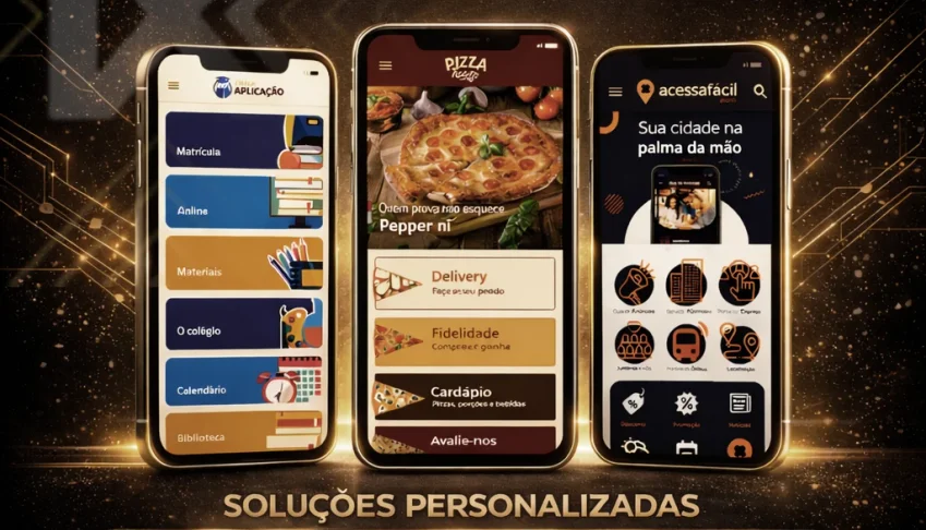 Criação de Aplicativo Completo + Website Completo