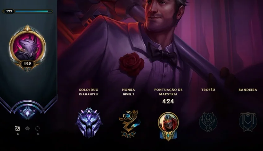 Conta Diamante 2 (Com Borda) - 155 skins - 138 campeoes