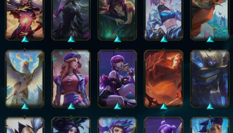 Lol 60 skins, prata, level 160